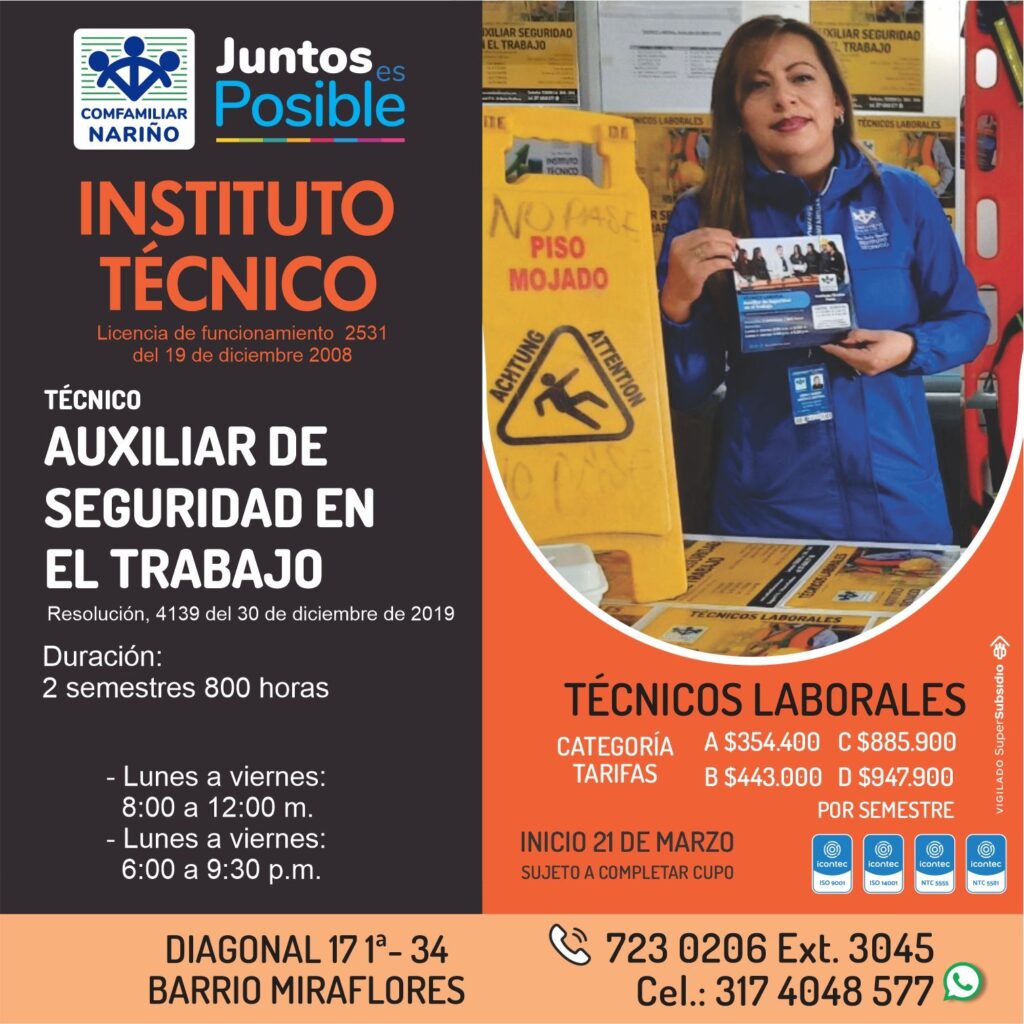 Técnico en Seguridad y Salud en el Trabajo